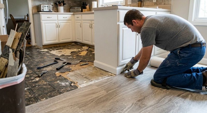 Linoleum Floor Installation in Union Grove, NC