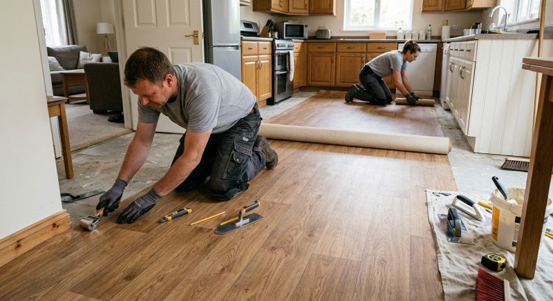 Linoleum Flooring Replacement in Statesville, NC