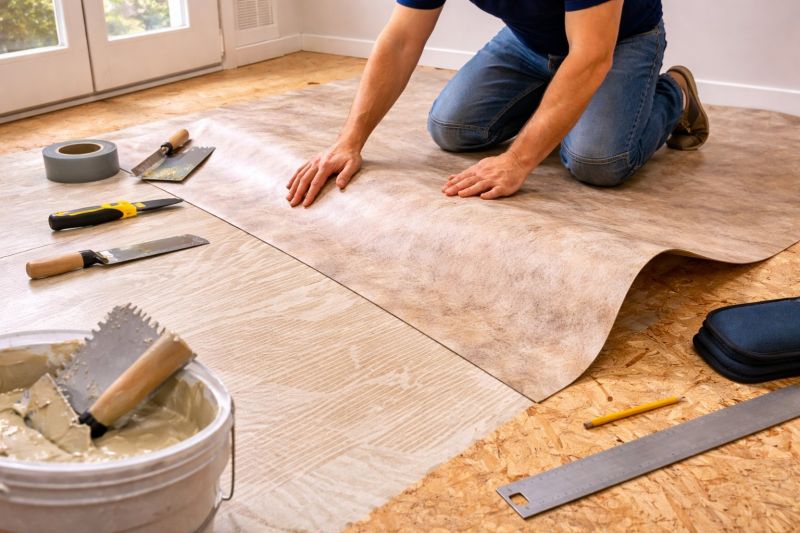Sheet Vinyl Installation in Conover, NC